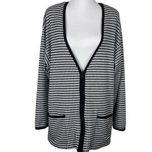 French Navy 1/4 Zip-Up Oversized Cardigan Plz read sizing descrip & measurements